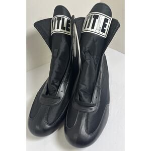 Black Title Boxing Shoes Speed Flex Encore Mid Top Size US 13 NEW